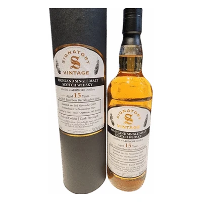 Signatory Vintage Cask Strength Ardmore 15 Year Old bottle